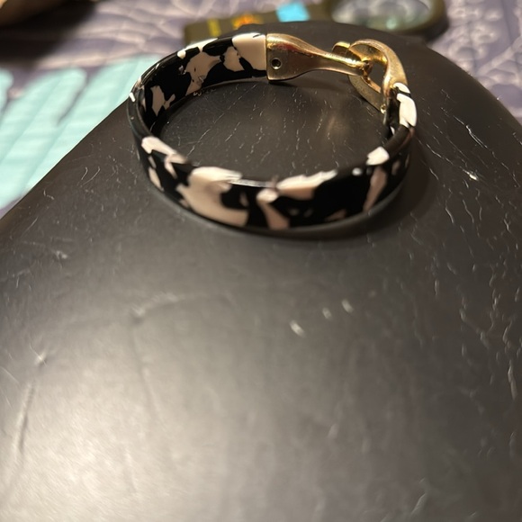 Tortoiseshell link bangle bracelet - Picture 5 of 5